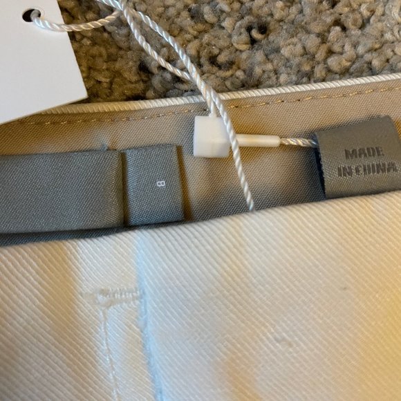 Vince NWT Front Pleat Shorts in Off-White Size 8 - Picture 4 of 8